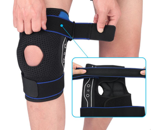 Attelle de genou articulée orthopédique à rotule ouverte, réglable, stabilisatrice et protectrice contre les gonflements, pour l'arthrite et les douleurs au genou - Product Image 5