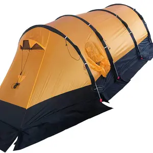 Professional Outdoor Manufacturer High End 40D Nylon Silicone Single Treated Glamping 4 Person Family Tent China Supplier