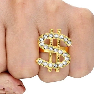Cadena de Oro a la cadera, collar con símbolo de dólar estadounidense, joyería colgante con incrustaciones de diamantes con símbolo de dólar estadounidense para hombres y mujeres - Product Image 3