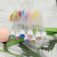 Brosse à sourcils réutilisable baguette brosse jetable baguettes cils paillettes brosse à cils tube sourcils mascara baguette extension de cils