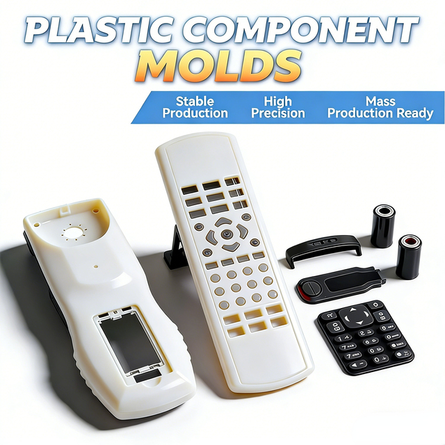 PA PC PP PVC ABS Remote Control Shell Design Injection Molding Service Customized High Precision Injection Molded Plastic Parts