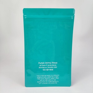 Bolsa de mylar de plástico con impresión transparente, bolsa de ventana con cremallera con sello lateral de 3 caramelos secos congelados - Product Image 4