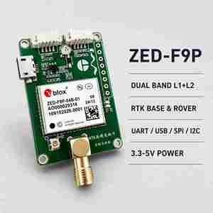 Carte récepteur GNSS RTK ZED-F9P haute précision multibande double fréquence, carte de développement GNSS de niveau centimétrique - Product Image 2