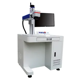 Mesin ukiran serat laser CNC Matel penjualan langsung pabrik 30/50/70w printer penanda laser serat