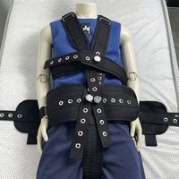 Ensemble de contention 3-en-1 pour épaules, taille et entrejambe, ceinture de positionnement patient à verrouillage magnétique, dispositifs de contention pour lit patient pour soins agités et BDSM