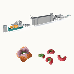 Ligne automatique industrielle de production alimentaire de collations bicolores ligne de traitement d'extrudeuse de casse-croûte de boucles de maïs chips - Product Image 5