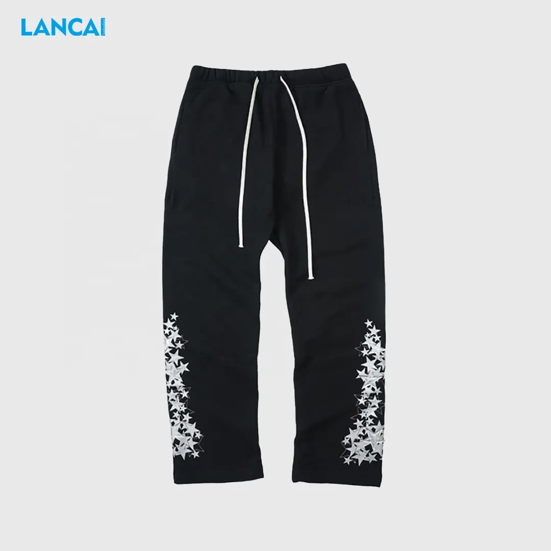 Customized Casual Loose Fitting Straight Leg Pants With Heat Conduction Cotton Sports Pants Wide Leg Jogger Korean Pants