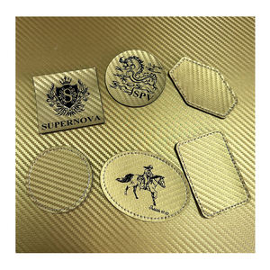 12X18 láser de fibra de carbono espacios en blanco productos de cuero para láser personalizado con parte posterior gris y adhesivo - Product Image 4