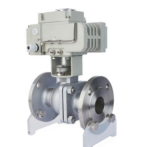 Vanne à bille à bride en acier inoxydable Dongqi Electric Q941F-16/25P, résistante aux hautes températures, DN50 80 pour la vapeur - Product Image 1