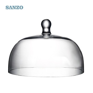 Verre clair Cloche gâteau dôme couverture Dessert présentoir à la main cristal nourriture couverture verrerie pour la maison mariage Café - Product Image 2