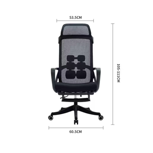 <span class=keywords><strong>Sedia</strong></span> da Ufficio Direzionale con Schienale Alto, Supporto Lombare Personalizzato, Poggiatesta Ausiliario Pieghevole, Doppio Strato in Rete Traspirante - Product Image 3