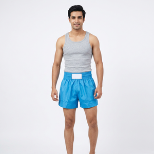 Best Price Custom Made 100% Cotton Boxing Muay Thai Shorts Comfortable Breathable Light Weight Anti-Wrinkle Solid Pattern Online - Product Image 1