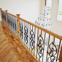 Marches en fer forgé personnalisé de haute qualité, balustrade en acier au carbone pour escaliers/balcon, 10 pièces