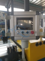 Ligne de production automatique de conduits CVC haute efficacité HYRUN 18m/min pour bords angulaires, bords TDF, conduits carrés en acier inoxydable, avec moteur et PLC