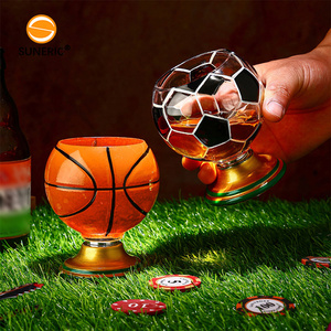 Nuevo Diseño Deportivo, Vaso Giratorio para <span class=keywords><strong>Whisky</strong></span> de 300 ml/10 oz, Vasos Giratorios para <span class=keywords><strong>Whisky</strong></span> con Temática de Fútbol, Baloncesto y Golf - Product Image 6