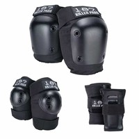 Ensemble de protections importées 187 Killer Pads pour genoux et poignets, pour adultes, pour le roller/skateboard/le ski/le cyclisme