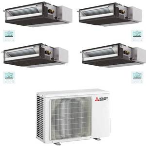 Aire Acondicionado Split Cuádruple Sez-80-9999, 9000+9000+9000+9000 Btu, Mxz-4f80vf4, A++, R32, Fabricado en Italia, Mitsubishi-sez-80-9999 - Product Image 1