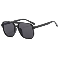 LBASHADES 666 Nueva Tendencia 2025, Gafas de Sol Cuadradas con Marco Grande, Protección UV400, PC, Logotipo Personalizado, Diseño de Marca, para Hombre y Mujer