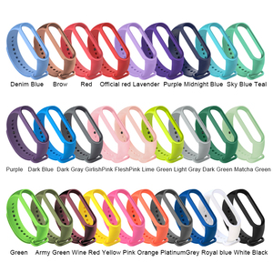 Ivanaze-Correa de silicona para Xiaomi <span class=keywords><strong>Mi</strong></span> Band 6, repuesto de Pulsera Rosa para Xiaomi <span class=keywords><strong>Mi</strong></span> Band 5 - Product Image 1