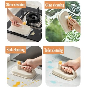 1 ud./juego de limpiadores mágicos de cocina, reemplazables, prácticos, que no dejan marcas, estropajo desengrasante, suministros de limpieza multifuncionales - Product Image 6
