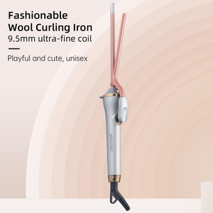 9,5mm PTC LCD <span class=keywords><strong>Salon</strong></span> Rotierender Professioneller Lockenstab mit 10 Temperatureinstellungen für Männer und Frauen - Product Image 5