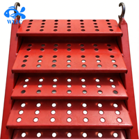 Escaleras de Andamio de Acero Galvanizado con Sistema de Anillo, Alta Resistencia, Duraderas, Fáciles de Instalar para Construcción Industrial y de Almacenes