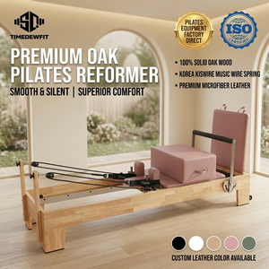 Offre Spéciale : Reformer Pilates Professionnel Commercial en Bois de Chêne Massif, Fabrication sur Mesure pour <span class=keywords><strong>Studio</strong></span> de Pilates - Product Image 3