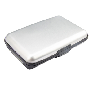 ארנק דק לאחסון כרטיסים לגברים ונשים, בעל הגנה מפני RFID, עיצוב דק, מארז כרטיסים מאלומיניום - Product Image 1