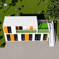 Maison préfabriquée de luxe, chambres compactes économiques, maison mobile modulaire extensible en conteneur, fabriquée à partir de conteneurs