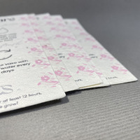 Kartu Ucapan Terima Kasih Buatan Tangan Ramah Lingkungan dengan Cetakan Logo Sesuai Pesanan, Isi Benih yang Dapat Ditanam, Biodegradable, dan Benihnya Terlihat