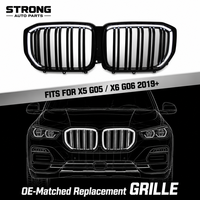 Calandre avant lumineuse à LED style Iconic Glow pour BMW G05 G06 2020+ finition miroir double lamelles B2B