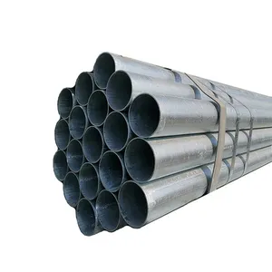 2,5 pulgadas ASTM a53 SCH 40 sumergido en caliente 400mm 6 metros 18 calibre 4 pulgadas tubo redondo de acero galvanizado