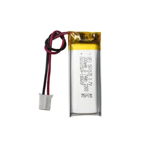 리튬 이온 셀 공장 사용자 정의 마사지 고전압 배터리 UFX 501535 200mAh 3.7V 충전식 리튬 폴리머 배터리