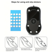 Universal Way Sports Mouse Foot Skates Mouse Feet Skates untuk Permukaan Melengkung Titik Bulat PTFE Anti Runtuh Magic Ice