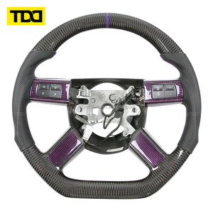 Volante de Fibra de Carbono Real TDD Compatible con Dodge Chrysler 300 C SRT8 Charger Challenger 2005-2010 - Product Image 1