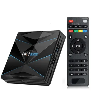 Inteligente caixa de tv android 9.0 GB 32 4GB 2.4g/5ghz dual wifi BT 4.0 SET TOP BOX RK3318 HK1 SUPER rk3318 4k ultra hd