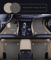 Tapis de sol de voiture de haute qualité à couverture complète, sur mesure, double couche, en cuir, avec boucle en fil métallique, imperméables, pour l'intérieur de la voiture