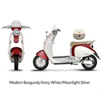 Scooter Électrique de Luxe à 2 Roues avec Compartiment de Rangement Mobile, Frein à Disque Avant 180 et Frein à Tambour Arrière 110, Modèle Cappuccino, à Vendre