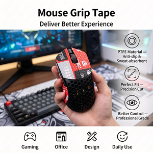 ROG Moon Edge Mouse sticker AimPoint wireless gioco di assorbimento del sudore antiscivolo Keris solido tessuto neve pellicola per mouse - Product Image 5