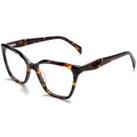 Elan Optical YB8017 Nouvelle Arrivée Monture de Lunettes Papillon Œil de Chat Style Européen et Américain pour Femme, Monture Complète en Acétate, Lunettes Optiques