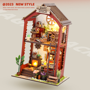 Kit <span class=keywords><strong>de</strong></span> Casa <span class=keywords><strong>de</strong></span> Muñecas <span class=keywords><strong>de</strong></span> Madera 3D DIY <span class=keywords><strong>de</strong></span> <span class=keywords><strong>Dos</strong></span> Pisos, Kit <span class=keywords><strong>de</strong></span> Casa <span class=keywords><strong>de</strong></span> Muñecas <span class=keywords><strong>de</strong></span> Madera 3D para Principiantes con Muebles y Luz LED - Product Image 1