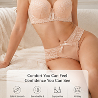 Ensemble soutien-gorge et culotte en dentelle – Fabricant de soutien-gorge classique en dentelle avec coutures, ensemble push-up personnalisé, marque privée OEM ODM