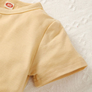 Custom Letter Printed Short Sleeve Summer Luxury Bulk Wholesale <strong>Boys</strong> Kids <strong>Clothing</strong> for 2-12 Two Piece Matching T-shirt Set - Product Image 4