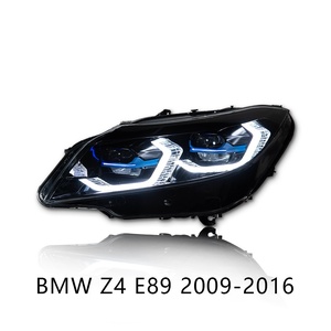 Conjunto de Faros Delanteros para <span class=keywords><strong>BMW</strong></span> <span class=keywords><strong>Z4</strong></span> E89, Compatible con Modelos 09-16 Modificado para G22. Luz de circulación diurna One Blue Spoon. Ojos Dorados. - Product Image 5
