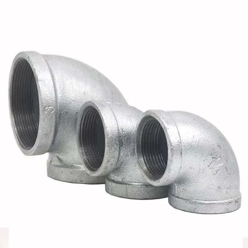 Manufacturer Whole Sale High Accurate 2.5 Bar 363 Psi Thread Elbow Galvanized Casting Iron Pipe Fittings Elbow