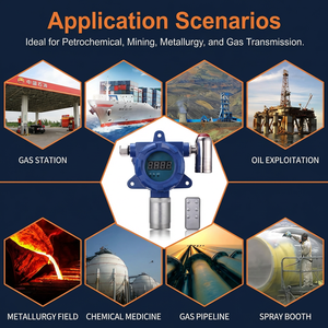 Analyseurs de gaz SYU1050B-N2, détecteur de gaz avec alarme, sortie 4-20 mA, détecteur de gaz pour la sécurité des pipelines et des espaces confinés - Product Image 3