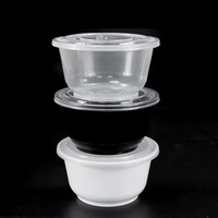Micro-ondes disponible personnalisé PP Ramen bols à soupe bol en plastique jetable avec couvercle assiettes et bols en plastique