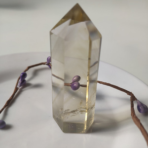 Points et baguettes de cristal de citrine naturelle de haute qualité, technique de polissage, tendance mode pour la décoration d'Halloween et du Nouvel An - Product Image 4