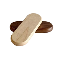 Nouvelle Clé USB OTG 2.0 en Bois pour Cadeau de Mariage avec Logo, Clé USB 2-en-1 Type C, Boîte en Noyer pour Téléphone