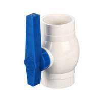 Vanne à boisseau sphérique compacte Etrany 1/2 pouce en PVC, raccord de plomberie manuel, personnalisable, support OEM/ODM/OBM pour l'eau